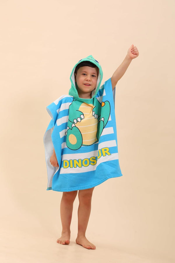 TEHALK Dinosaur Hooded Towels for Kids, Kids Beach Towels for Boys/Girls, Swimming Towels/Towel