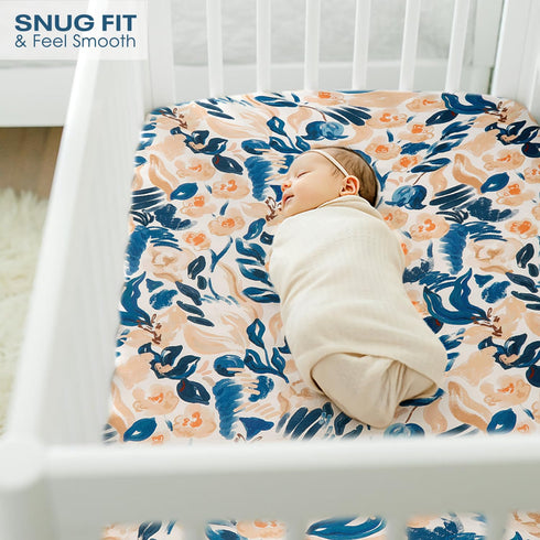 Pack Set 2 Pack, Pack Stretchy Ultra Soft Jersey Knit Fitted n Play Sheets Portable/Mini Crib Sheets for Girls