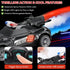 Remote Control Police Car Toy with Smoke Effect & LED Lights, Fast Rechargeable RC Car for Kids, Anti-Slip Rubber