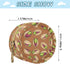 Pistachio Nut Shell Print Baby Pacifier Holder Case with Clip Portable Pacifier Storage Organizer Round Container Pouch