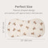 2-pk Ali+Oli Muslin Burp Cloths for Baby Boys and Girls (Teddy-Taupe) Organic Baby Burp Cloth, Burp Rags for Newborn