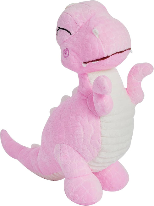 Wemi Pink Dinosaur Stuffed Animal Toys, Cute Soft Dinosaurs Plush Doll T-Rex Throw Pillow for Boys Girls, 11"