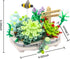 MEIEST Set,Creative Mini Building Blocks Succulent Plant Bonsai Model DIY Simulation Particle Flower Botanical