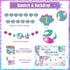 Fiesec 1 1st 114 Mermaid Birthday Decorations Year Old Girl, Mermaid Party Decorations Backdrop Balloon Garland Monthly