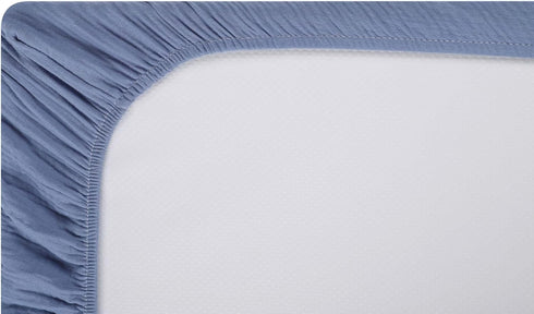100% 52" 28" 2 Pack, Onacosht Muslin Crib Sheets for Boys Girls, Soft Breathable Cotton Baby Fitted Sheet x