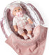 eDollable 12 Inches Set 3+ Baby Doll Toys with Accessories, Includes Doll Carrier Bassinet Bed, Pacifier and Blanket