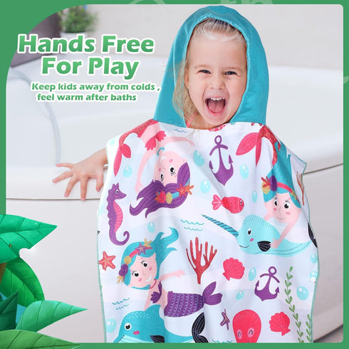 3 Pack Baby(59 30 Inch,Shark, Chumia Kids Hooded Beach Poncho Towels Toddler Swim Pool Bath Towels with Hood Thicker