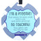 THREE LITTLE TOTS Blue Boy Preemie No Touching Baby Car Seat Sign, Stroller Tag, CPSIA Safety Tested Gift