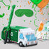 Seenelling 3D Garbage Truck Piata Trash Truck Birthday Decorations with a Blindfold and Bat for Kids Girls Boys Gift