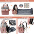 Backpack 18 Backpack Diaper Bag with Changing Station, Waterproof Large Capacity, Baby Bag for Mom & Dad, Pockets+USB