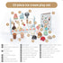 Counter Set 21 3+ UMU Wooden Ice Cream Play Toy - Pretend Kitchen Accessories for Kids, Interactive PretendFood