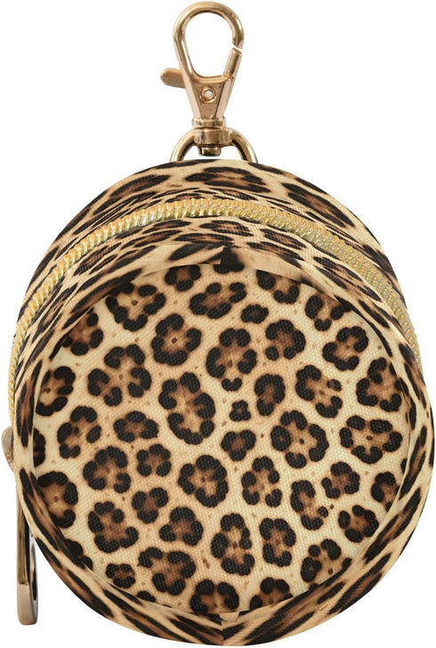 Nesatuwa Cheetah Leopard Print Pacifier Holder Case with Clip Portable Small Travel Pacifier