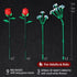 SMIDOLE Set 648pcs Red Rose Bouquet Building - DIY Mini Block Kits for Adults & Kids, Artificial Flowers for Home