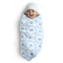 Delta Children 100% Cotton Muslin Baby Receiving Blankets 47x47 Inches, Pack of 2 Blue Botanicals