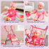 Set 12.5" 2 Sets 16 3-5 4-6 YIYBM Baby Doll with Stroller with Baby Dolls, Handbag, Doll Clothes and PCS Doll