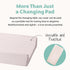 Caden Lane Changing Pad Cover, Ultra Soft & Breathable, Fits Standard Diaper Change Table Mats, Pale Pink