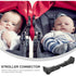 3pcs 7.9 1.8 1.6 inches ibasenice Stroller Cart Connector for Twins Car Gadgets Universal Pushchair Connector Universal