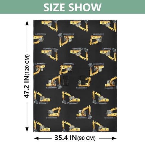 Mazeann Watercolor Yellow Excavators Car Seat Cover Baby Breathable Soft Infant Carseat Covers Canopies Babies Carrier