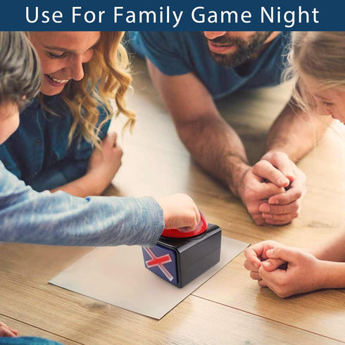 BEAN LIEVE Game Buzzer 4 Pack - Trivia Quiz Buzzer with Lights and Sound, Red Buttons for Game Show