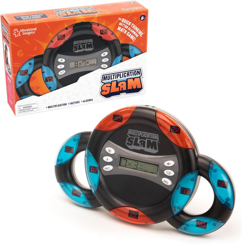Educational Insights Multiplication Slam Electronic Math Game, Handheld Math Game for Kids Ages 8+
