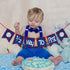 Felt Half Way To First Baseball Banner, Decorations for Half Birthday Party