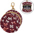 Red and White Bow Pattern Pacifier Holder Case with Hook - Convenient Diaper Bag Accessory