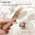 Set 2 of Baby Hair Brushes with Soft Goat Bristles