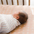 Crane Baby Soft Cotton Fitted Crib Mattress Sheet, Copper Dash, 28”w x 52”h x 9”d for Cribs and Toddler Beds