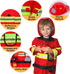 3 4 5 Liberry Fireman Costume for Kids Years Old, Firefighter Tools with Fire Extinguisher, Pretend Play Toy Gift