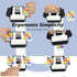 1-2 10,Crazy 8 Automatic Card Shuffler,One-Press Auto & Manual Modes,Electric Shuffling for Decks,Low