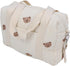 SUNGOOYUE Baby Stroller Storage Bag, Large Capacity Hanging Organizer with Zipper Pockets Cotton Stroller Bag for Mom