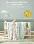 Momcozy 4-Pack 47"x47", Muslin Swaddle Blankets, Breathable and Skin-Friendly Receiving Blankets for Boys, Best Wishes