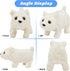 Hopearl Walking Polar Bear Interactive Electronic Pet Plush Toy with Sounds and Movements, 9''