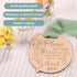lasuroa Please Do Not Touch or Kiss Baby Sign, Wooden Round Baby Stroller Tag with Ribbon Please Dont Touch Sign No