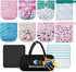 ECOCUBCLUB Reusable Washable Cloth Diapers 6pcs for Baby Shower,Leak-Proof Double Gussets Fleece Lining,12