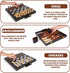 3 1 Set Backgammon Set, 15" Set, in Magnetic Chess & Checkers Board Game Wooden Folding Chess Board, Tournament