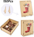 Wooden Puzzle for Adults - Christmas Boots Wooden Jigsaw Puzzles (150 pcs) - Beautiful Puzzle with Box