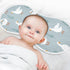 Set 4 Pack vvfelixl Baby Burp Cloths White Gooses Baby Newborn Cotton Burping Cloths Baby Washcloths