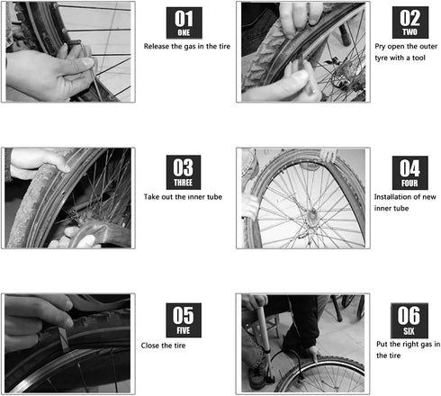 16" Back and 12.5" Front Wheel Replacement Inner Tubes and Tires for BoB Stroller Tire Revolution SE/Pro/Flex/SU/Ironman