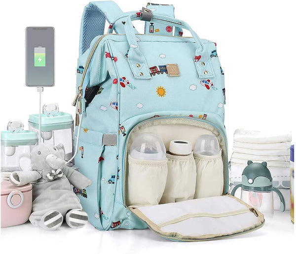 Diaper Bags Backpack Baby Bag for Mom Dad Baby Girls Boy, Cute