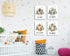 4 Set Creoate Kids Room Decor Wall Art, Pieces Cute Animal Picture with Inspirational Quotes Canvas Print Artwork