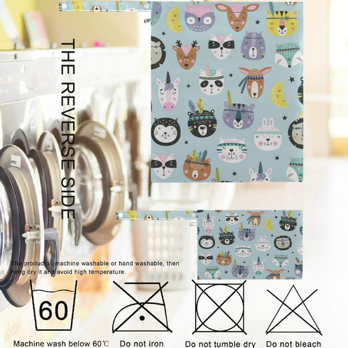 visesunny 2Pcs Funny Bear Unicorn Animal Wet Bag with Zippered Pockets Washable Reusable Roomy