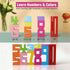 20PCS 1-10 Counting 10, 3-8 Gdaytao Wooden Number Building Blocks - Montessori Math Stacking Number Blocks Toys