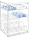 keyunchengbao Baby Bottle Organizer, 3 Tiers Adjustable Clear Acrylic Baby Bottle Storage Organizer