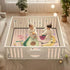 tplaotee 50'' 50''alfombras Fruit Food Dance Funny Soft Padded Baby Care Play mat for Floor Non-Toxic Foldable Playroom