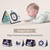 Tummy-time 3D Taf Toys Savannah Infant Soft Crinkle Activity Book with Huge Baby Safe Mirror, Activities, Textures