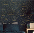 Constellation Wall Decal, Twelve Constellations Stars Wall Stickers for Nursery Room Zodiac Art Mural Decoration (Gold)