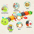 CAHILON 0-12 Tummy 3 6 9 12 18 Baby Toys Musical Caterpillar for Months, Infant Stuffed Animal with Mirror, Crinkle