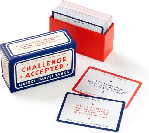 Brass Monkey Challenge Accepted – Travel Tasks Deck of 100 Unique Challenge Cards