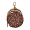 PYBUG Glitter Round Pacifier Storage Case, Polyester & TPU Lined with Hook Buckle,